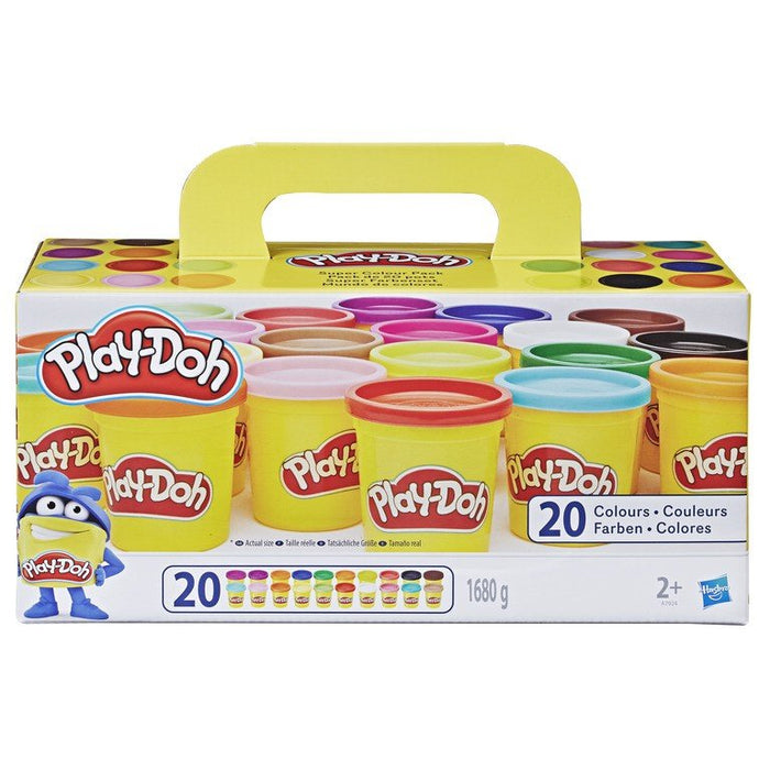 Play-Doh - Package super couleur avec 20 seaux