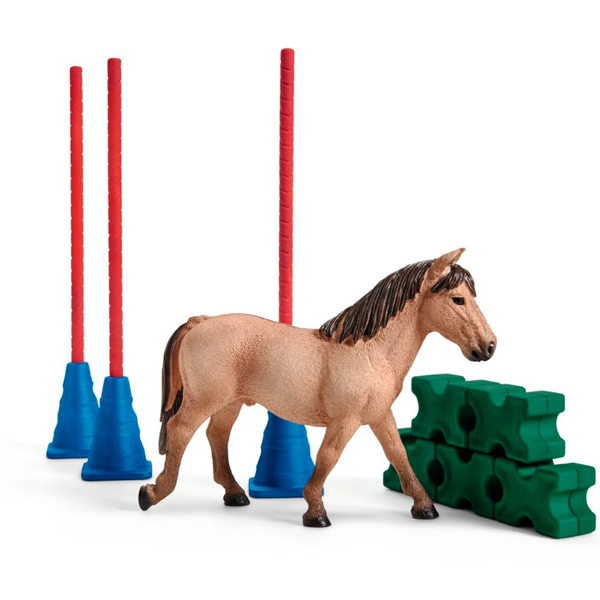 Slalom poney