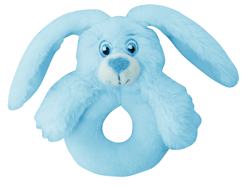 Bébé moelleux en peluche, bleu