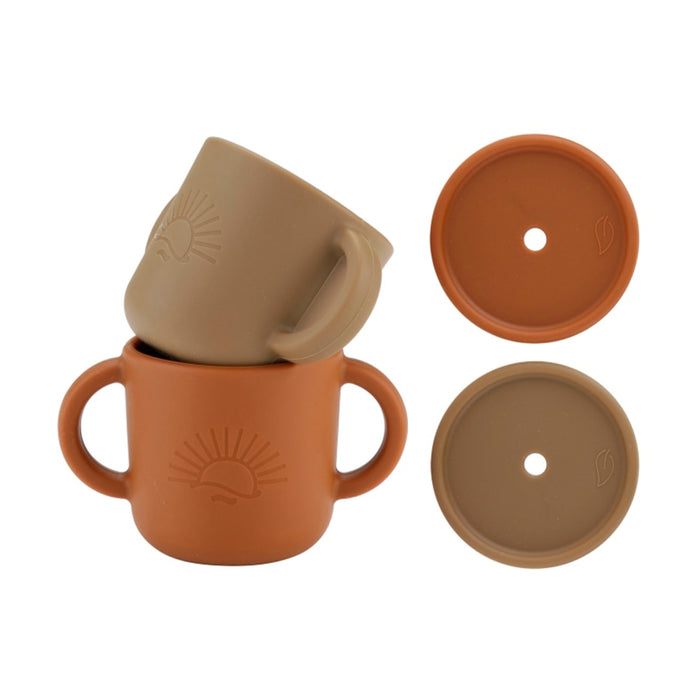 Tasses en silicone avec couvercles - fer & amp; Terre