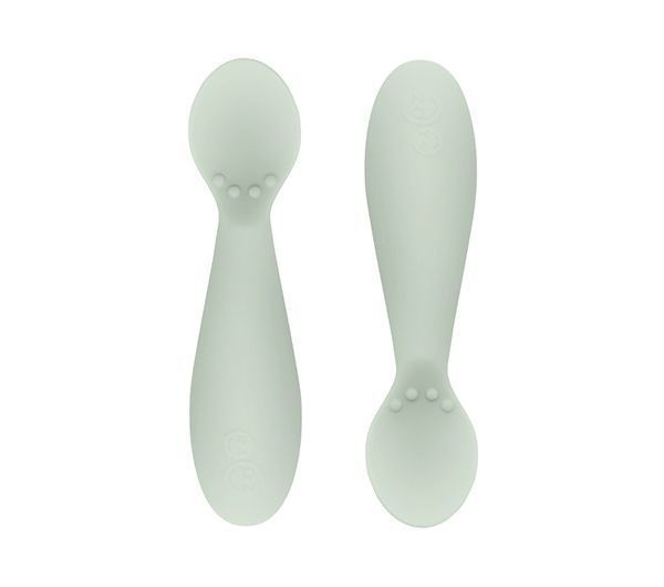 Cuillères en silicone - vert poussiéreux