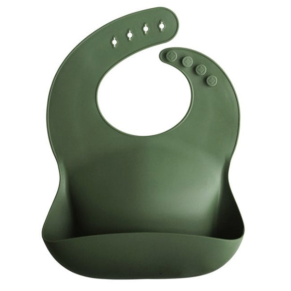 Silicone Bib - Green Forest