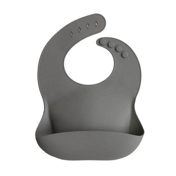 Silicone Bib - Silver Sage