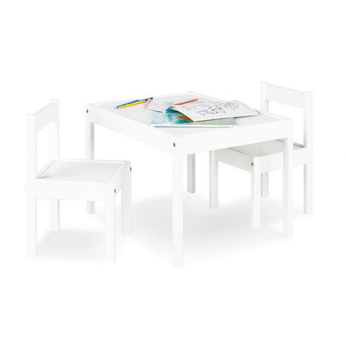 Ensemble de table et de chaise pour enfants, Sina - blanc