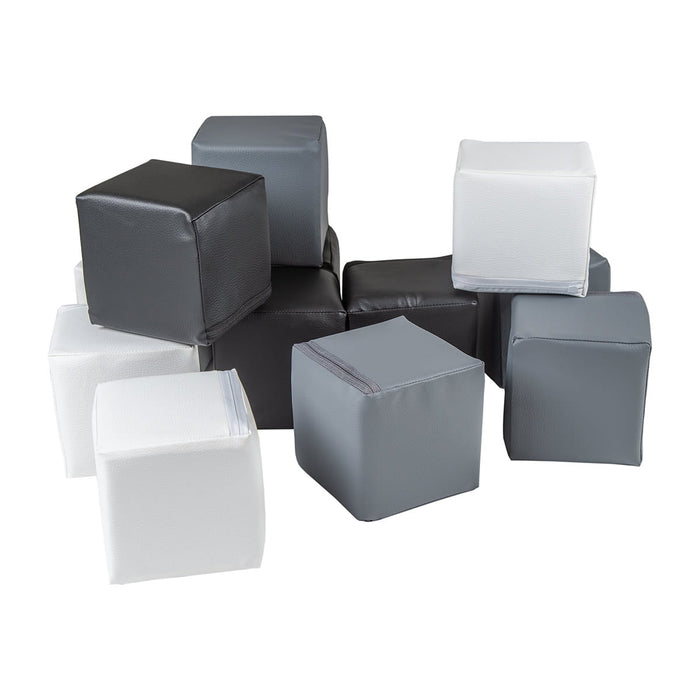 Petits blocs de mousse - zèbre (12 pc)