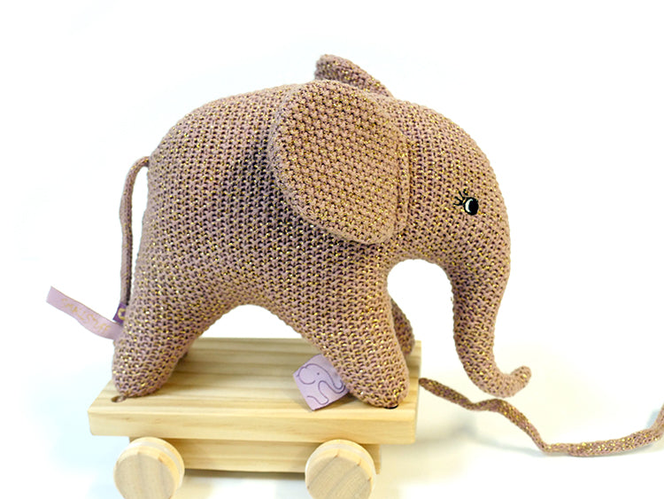 Pull-along-elephant, rose / or