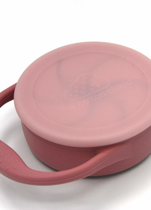 Tasse de collation en silicone, rose sauvage