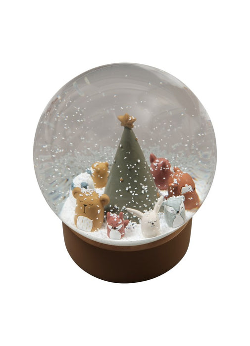 Globe de neige, animaux forestiers