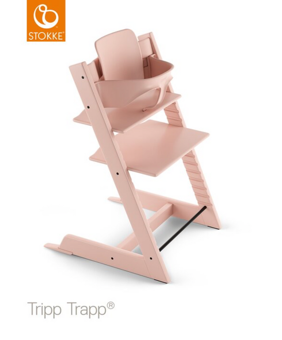 Ensemble de bébé stokke trapp trapp - rose serein