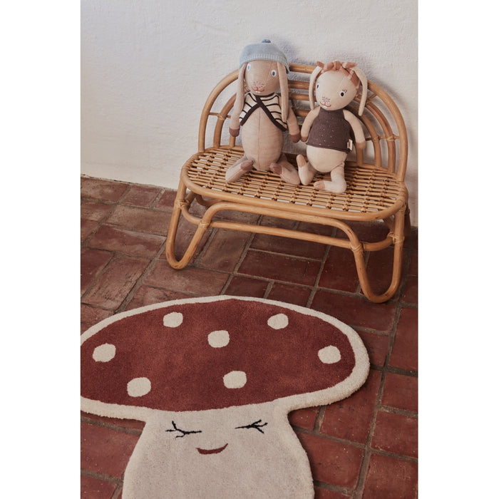 Tapis, malle - champignon