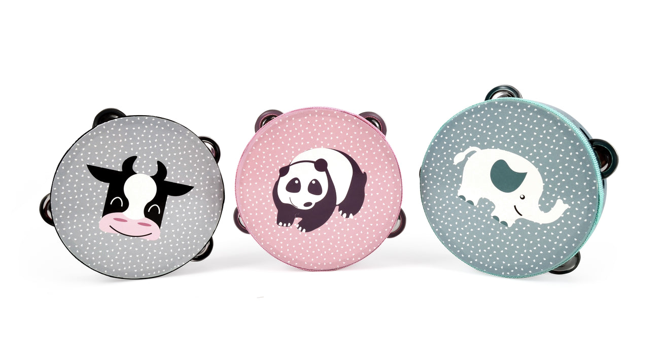 Tambourin avec motif animal - panda