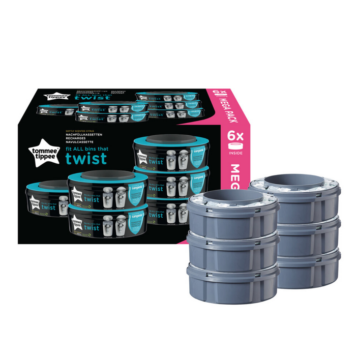 Tommee Tippee Sangenic Twist & amp; Cliquez sur Rement 6 pack