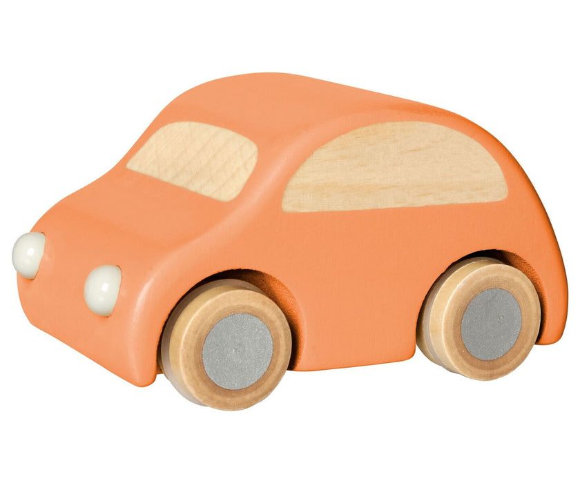 Voiture en bois, rose