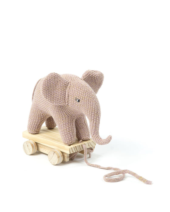 Pull-along-elephant, rose / or