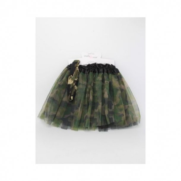 Jupe en tulle, camouflage