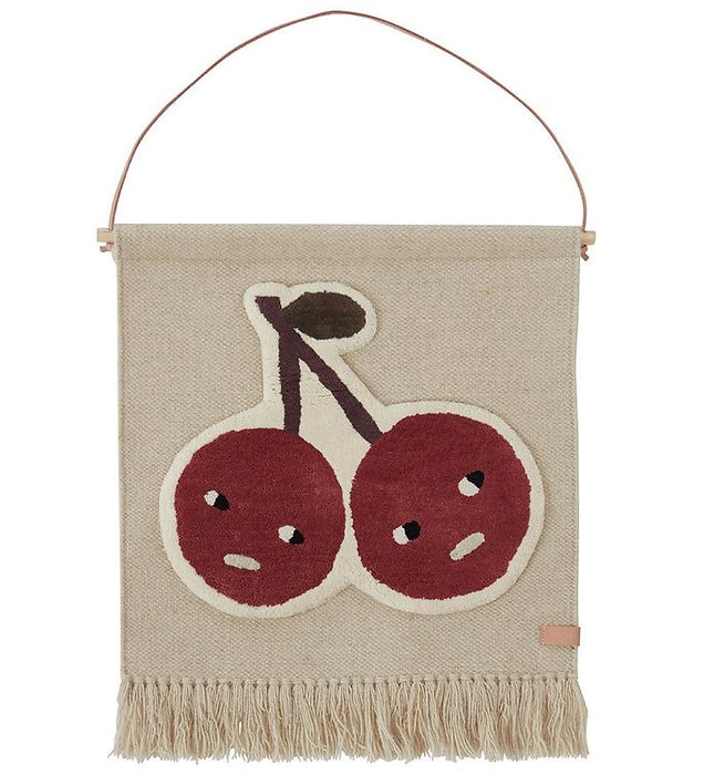 Tapis mural, cerises - rouge