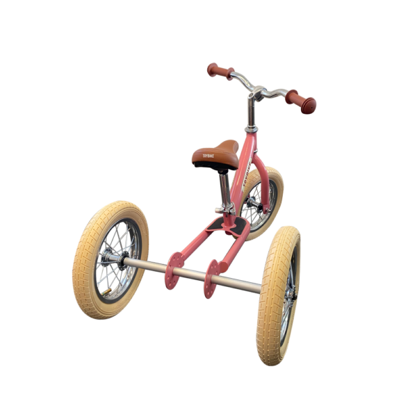 3-hjulig löparcykel i metall - Vintage ros - Image 2